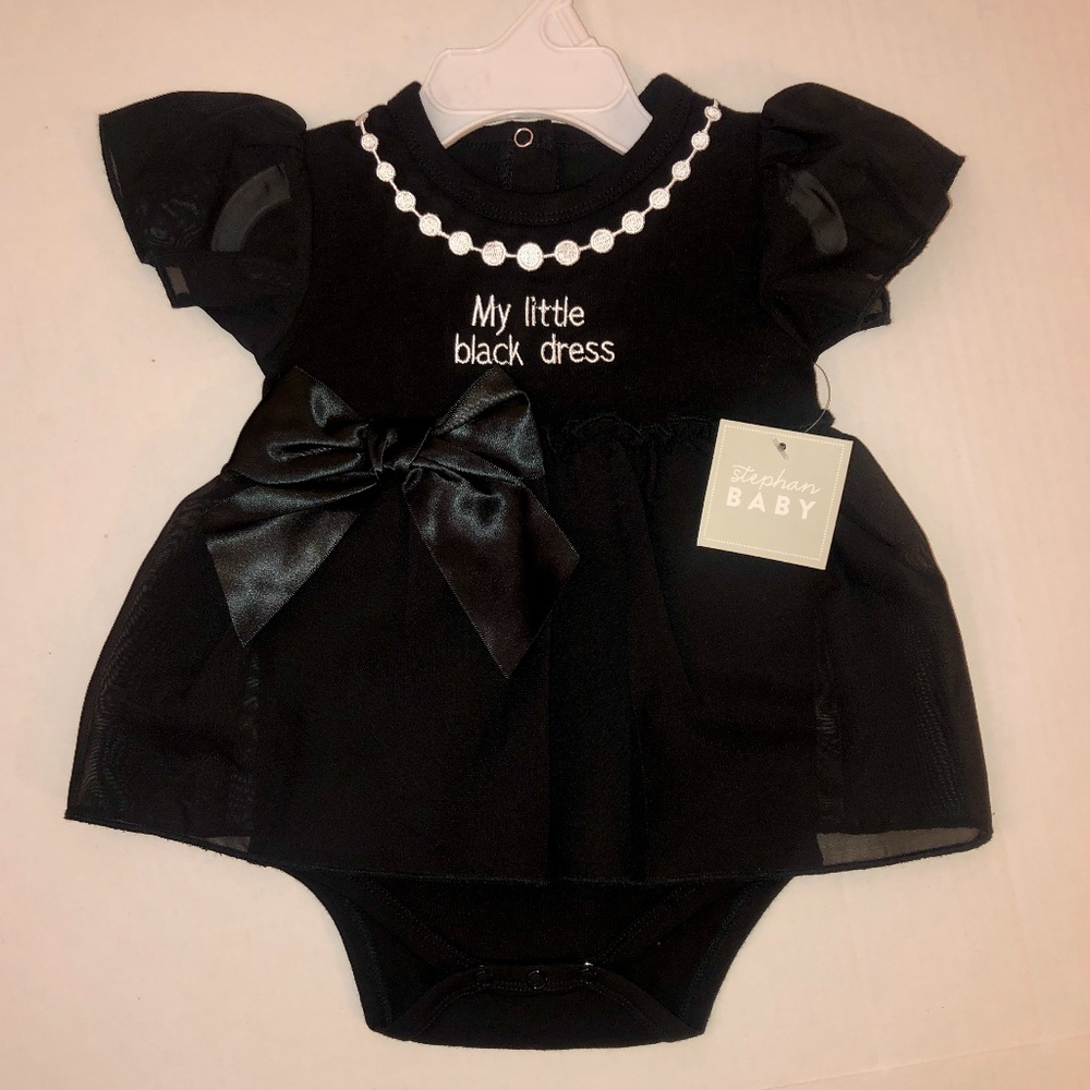 NWT Stephan Baby Baby Girls' Snap Black 3-6 month